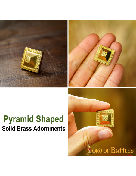 Set van 5 decoratieve messing...