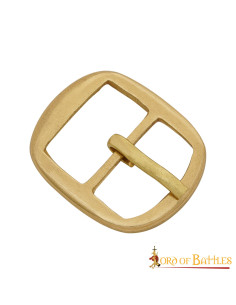 Set van 3 messing gespen voor pantserriemen (2,5x3 cm.) 2
