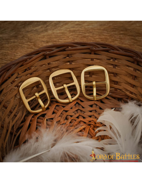 Set mit 3 Messingschnallen für...