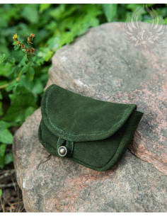Bolso medieval pequeño modelo Rickar, verde