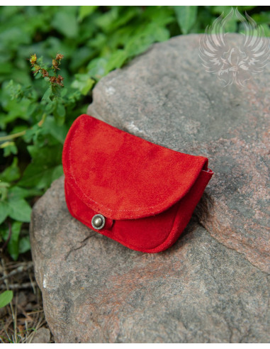 Kleine mittelalterliche Tasche Modell Rickar, rot
