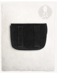 Kleine mittelalterliche Tasche Modell Rickar, schwarz 2