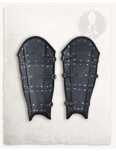 Grebas de cuero superior negro modelos Quintus