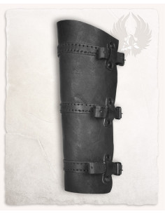 Schwarze Lederbeinschienen Simons-Modelle