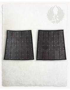 Seitensnares aus braunem Leder, Modell Quintus