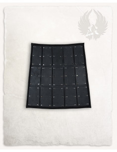 Seitensnares aus schwarzem Leder, Modell Quintus 2