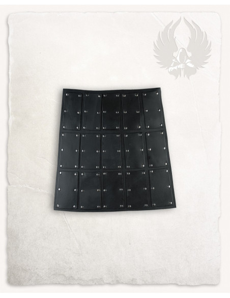 Escarcelas laterales en ante negro,...