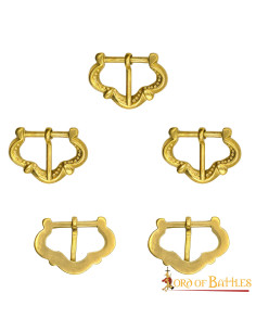 Set 5 hebillas medievales para correas de armaduras 2