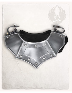 Mittelalterlicher Ringkragen aus poliertem Stahl,...