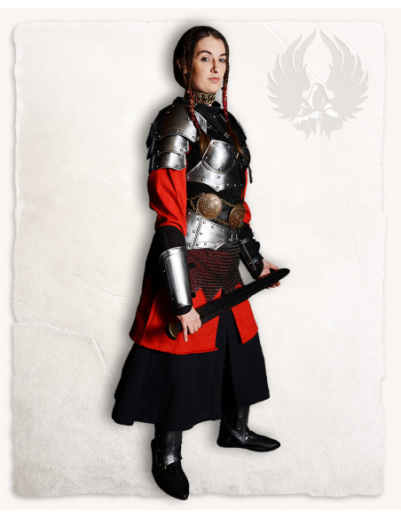 Gorjal medieval acero pulido modelo Mina Gorjal medieval acero pulido modelo Mina