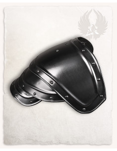 Middelalder skulderpuder Georg model, sort finish