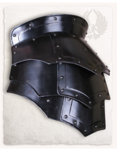 Middelalderlige skulderpuder Vladimir model, sort finish