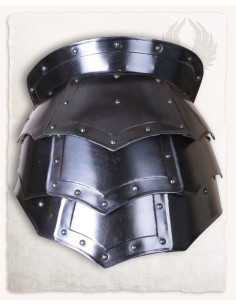 Middelalderlige skulderpuder Vladimir model, sort finish 2
