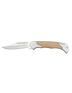 Navaja marca Albainox empuñadura madera natural (18,6 cm.)