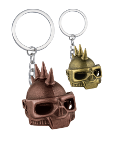 Llavero Casco Calavera Pinchos colores surtidos