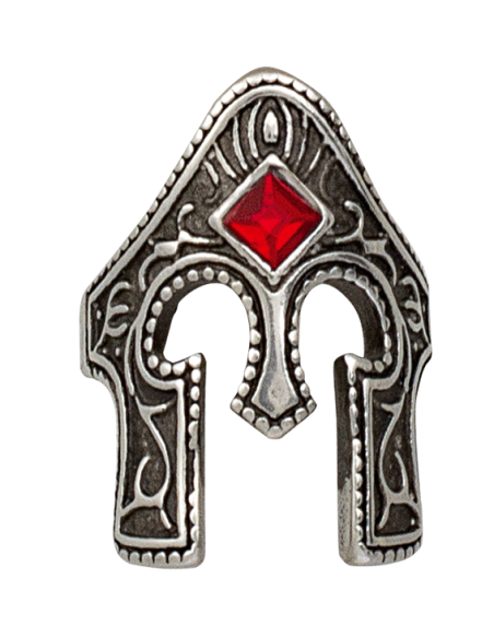 Ring aus gealtertem Stahl mit...