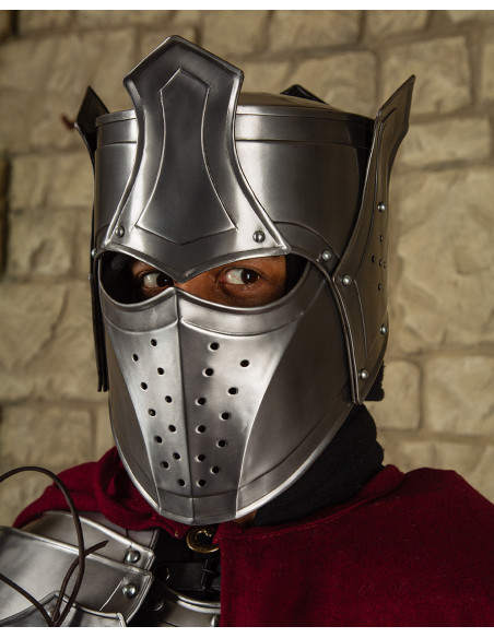 Casco medieval Rey con Corona modelo...