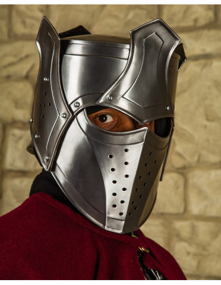 Casco medieval Rey con Corona modelo...