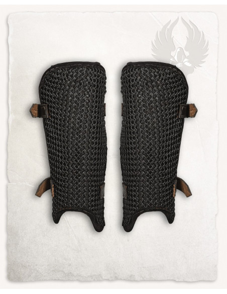 Gezwart stalen maliënkolven,...