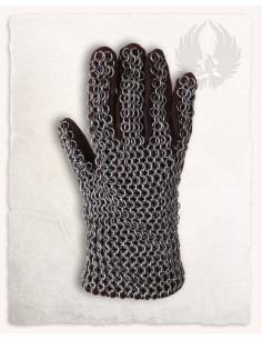 Guantes cota de malla modelo Richard, acabado acero