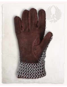 Guantes cota de malla modelo Richard, acabado acero 2