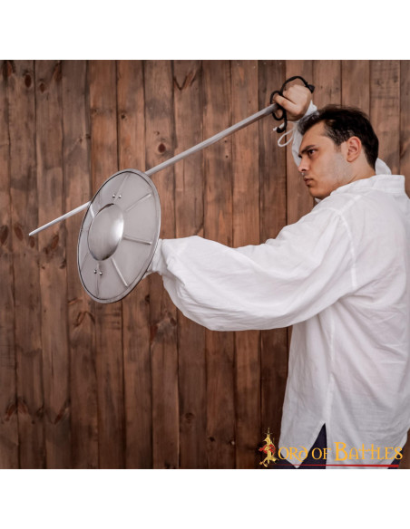 Broquel medieval funcional en acero...