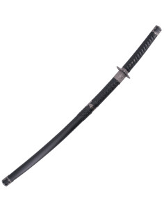 Katana mit schwarzer Wakizashi-Holzscheide 2