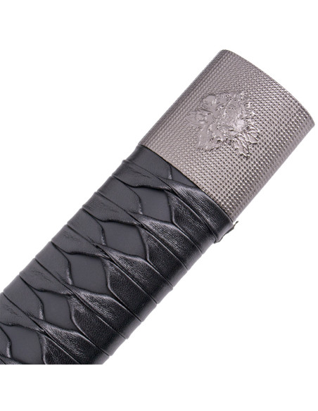Katana con Wakizashi vaina madera negra Katana con Wakizashi vaina madera negra