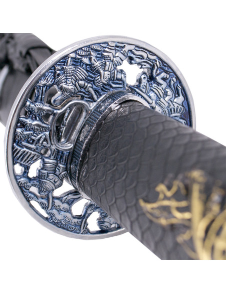 Dekorative Katana Tsuba Samurai War