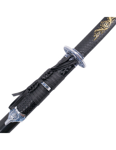 Dekorativ katana tsuba Samurai War