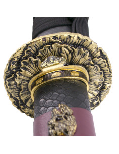 Katana decorativa tsuba Flor de Cerezo 2