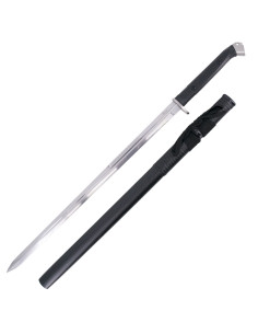 Einfaches, praktisches Katana mit schwarzer, bespannter...