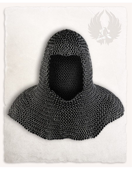 Bøddel ringbrynje sort finish Richard