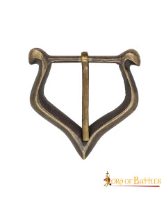 Set van 3 kleine middeleeuwse gespen in antiek messing 2