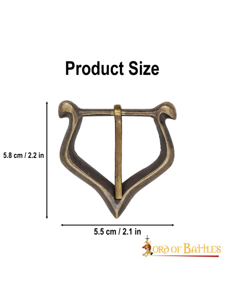 Set van 3 kleine middeleeuwse gespen...
