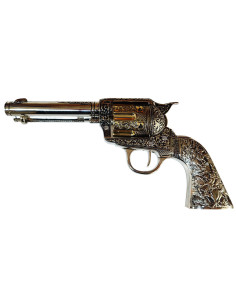 Colt 45 PeaceMaker Revolver, kurze Metallgriffe, 27 cm.