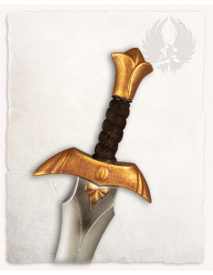 Espada corta LARP modelo Farin, acabado dorado 2