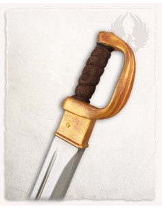 Sable pirata LARP modelo Diego, acabado dorado 2