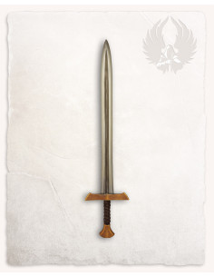 Espada medieval larga LARP modelo Hektor, acabado dorado