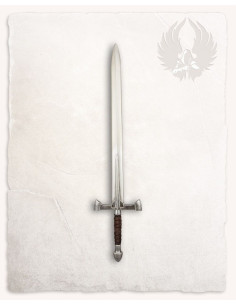 Espada bastarda LARP modelo Gareth, acabado acero