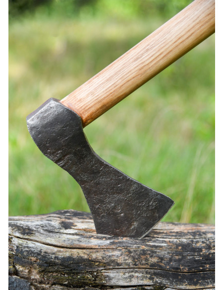 Handgesmede stalen Vikingbijl, type A