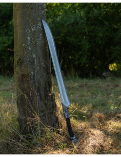 Espada Elfa larga LARP modelo Yorveth, acabado acero