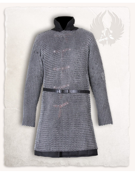 Lang middelalderlig ringbrynje model...