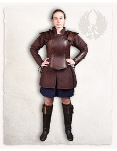 Mittelalterliche Schulterpolster Modell Artemis, braunes... 2