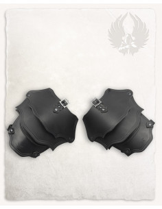 Hombreras cuero negro modelo Kendra (2ª edición)