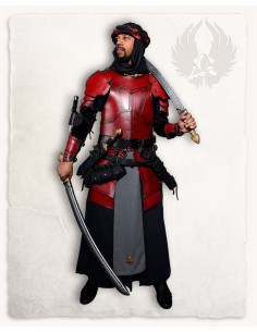 Hombreras cuero rojo modelo Mantikor 2
