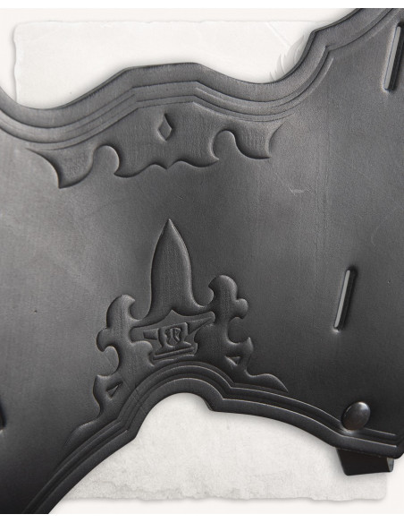 Castagir sort læder bagside baldric