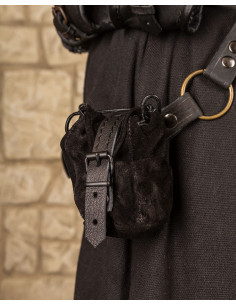 Schwarze Ledertasche Modell Friedhelm 2