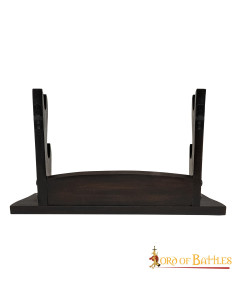 Soporte de sobremesa para 2 espadas o hachas 2
