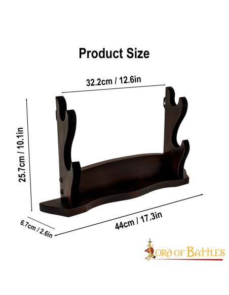 Soporte de sobremesa para 2 espadas o...